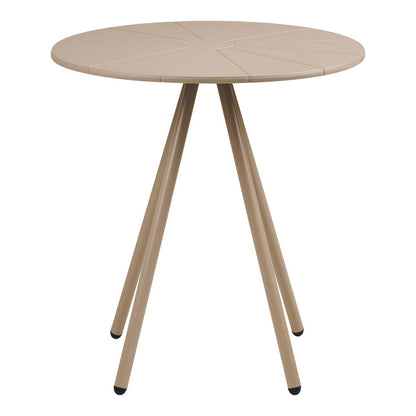 Barletta Bistro table, polypropylen/steel, taupe, ø70x73,5 cm