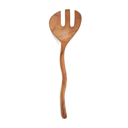 Teak Salad Fork - Twisted Handle - Φυσικό Ξύλο