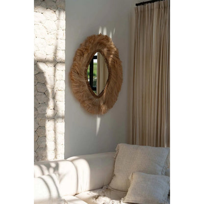 Wall Mirror Natural Finish - La Duchessa Italian-Style Large Mirror