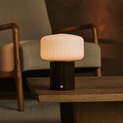 Margaux Dark Brown Rechargeable Table Lamp | Stylish, Cordless & 3 Light Modes