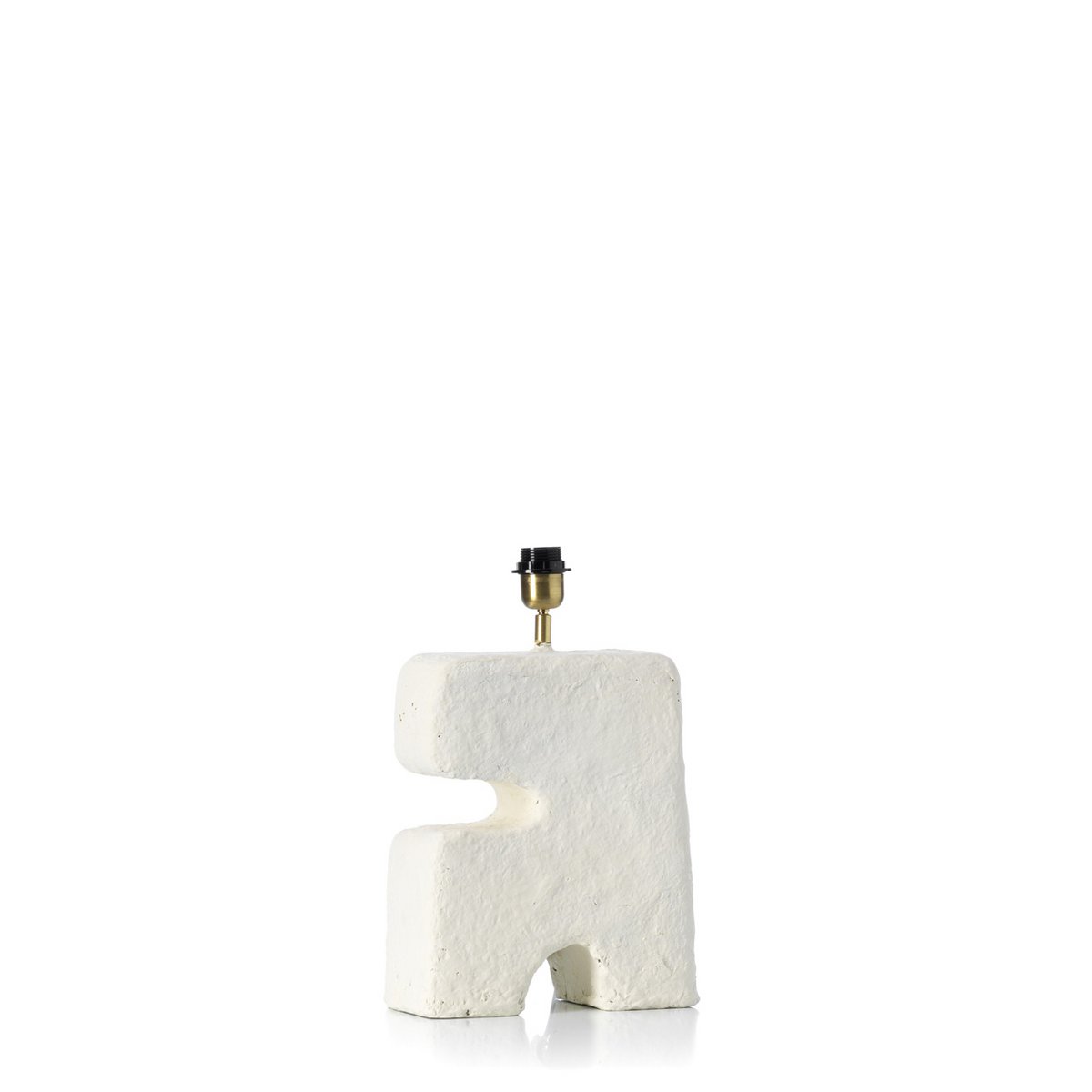Papier-Mâché Table Lamp – White L’Objet Style, Medium Size