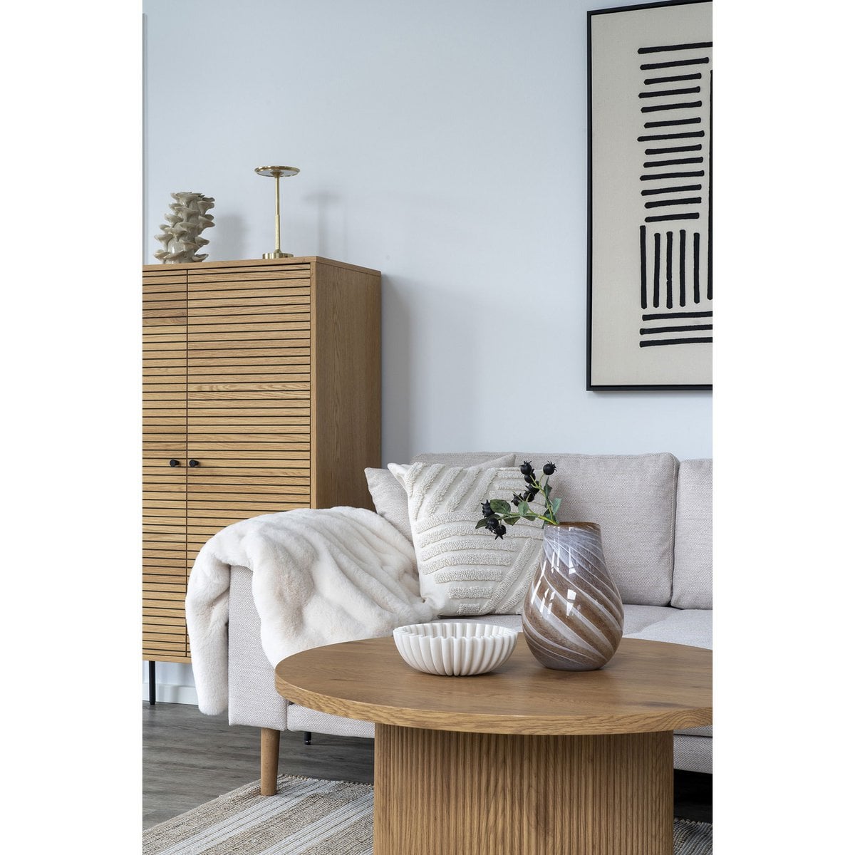 Lyneham LED Table Lamp - Brass, Aluminum, 28.5cm