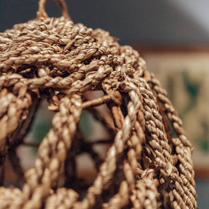 Seagrass Lampshade - Natural Woven Lamp Shade for Ambient Lighting