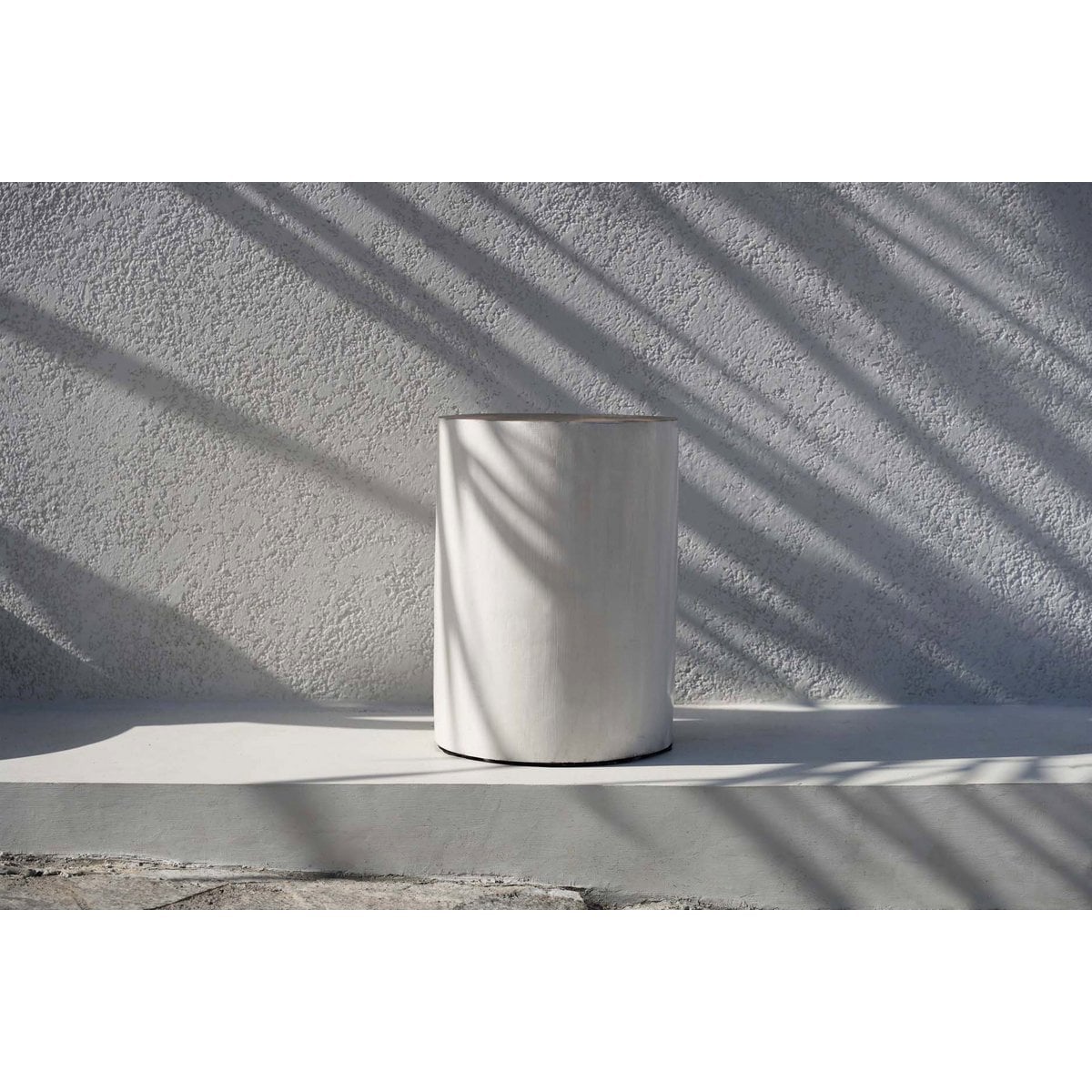 Munggur Wood Stool - Natural White Accent Stool or Table