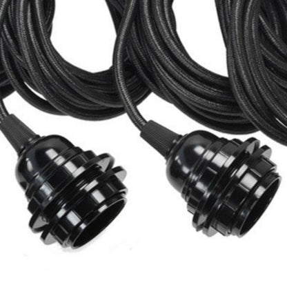 Black Five-Light Ceiling Lamp - Customizable Modern Pendant Lighting