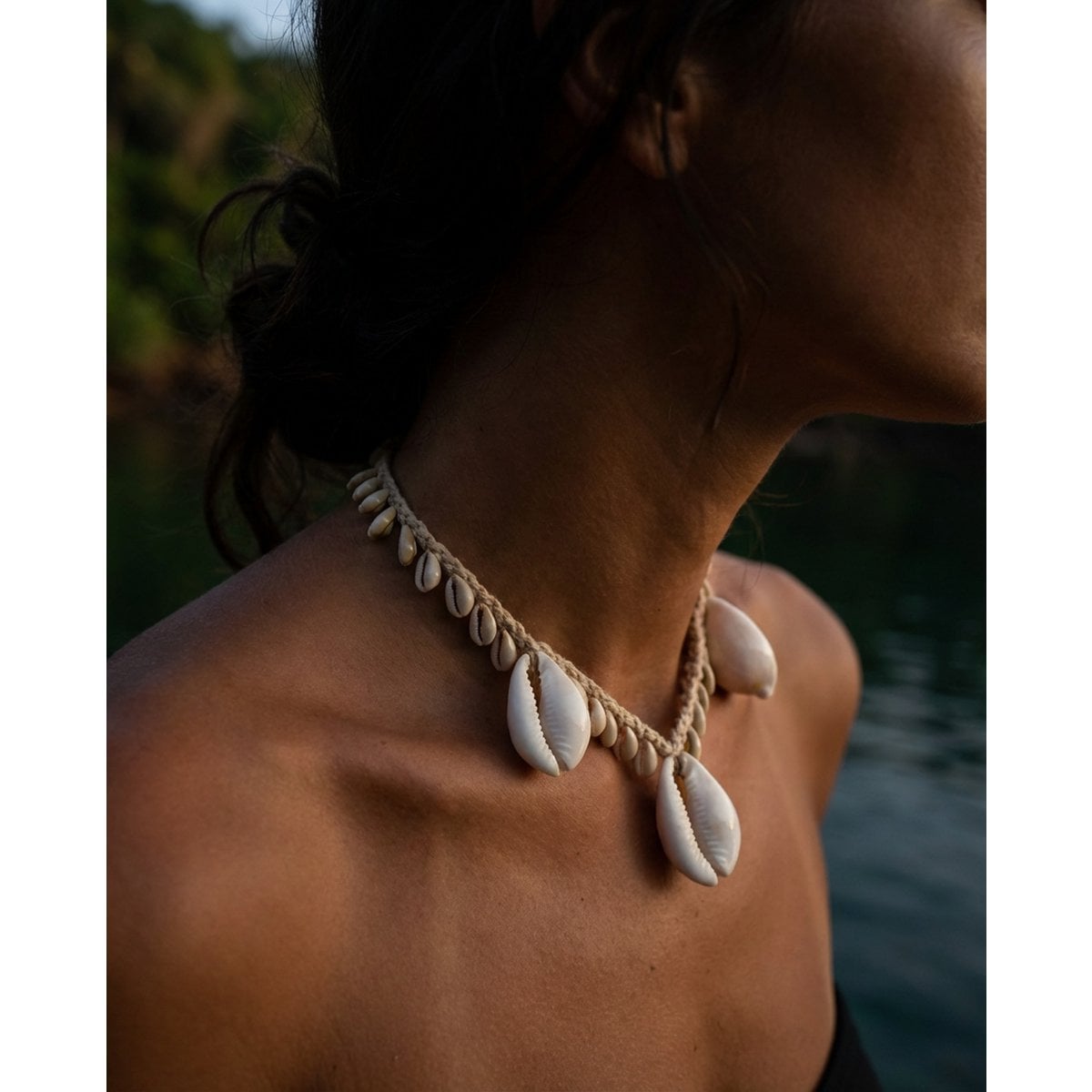 The Big White Cowrie Shell Necklace