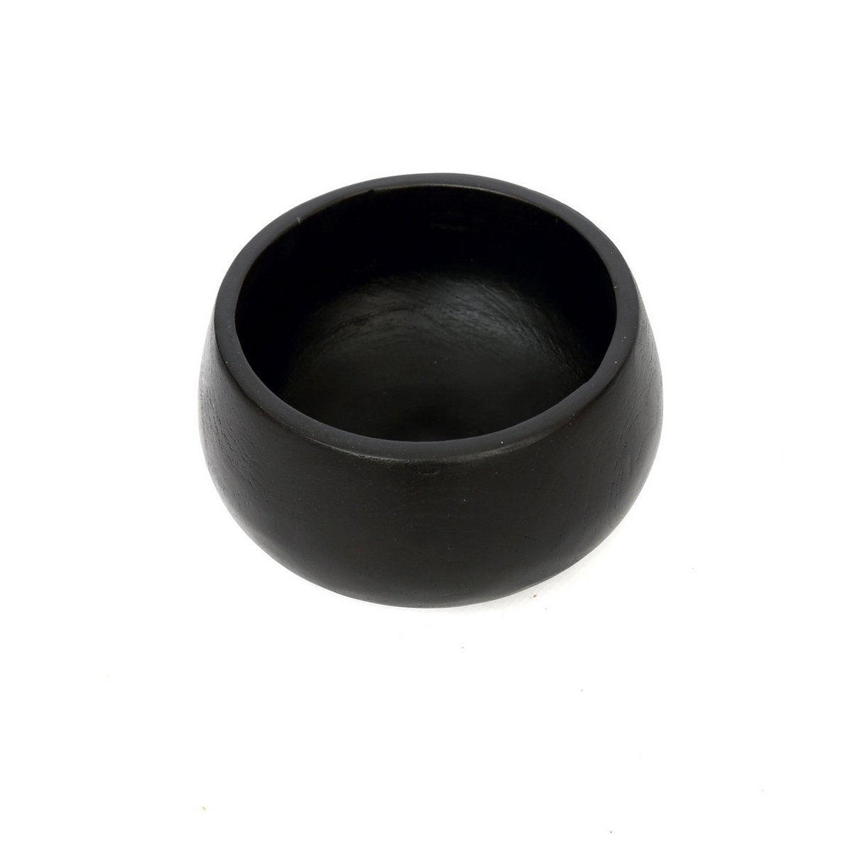 Teak Wood Bowl - Black Decorative Bowl for Home Decor & Jewelry