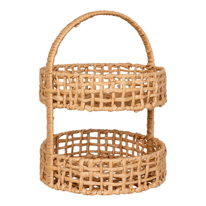 Anadia Tray - Tray, paper, natural, ø29x39 cm