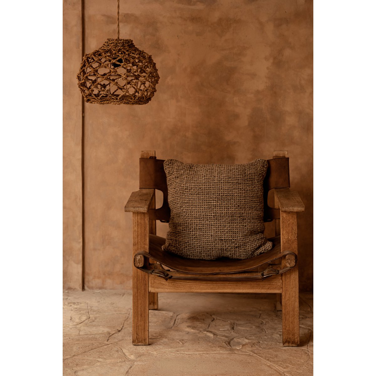 Linen Pillow Cover - The Linen Grain Black Natural
