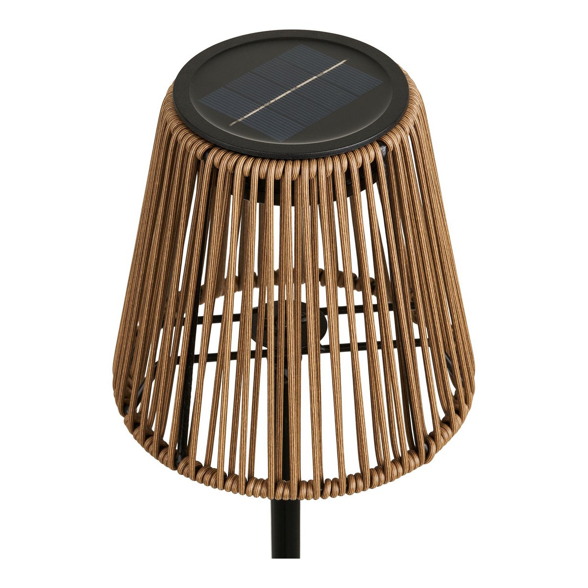 Solar Lamp Rechargeable - Brown & Black | Salford