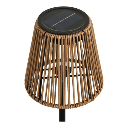 Solar Lamp Rechargeable - Brown & Black | Salford