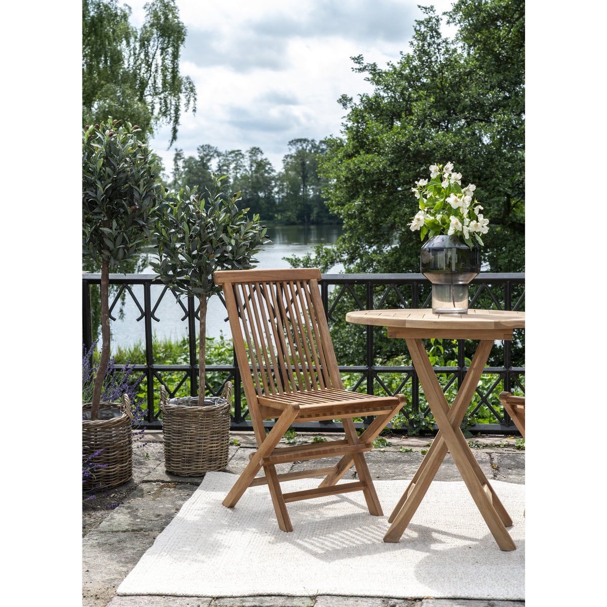 Toledo Dining Chair - Natural, Teak, 62x46x89 cm - Set of 2
