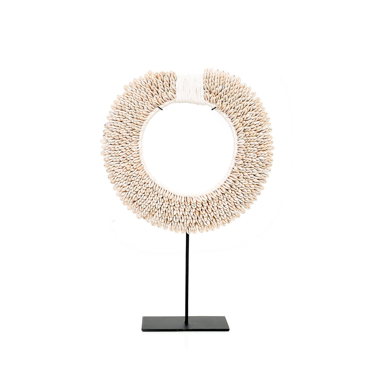 Shell Disc on Stand - White - M