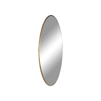 Jersey Mirror - Brass Look, Steel, Ø40cm