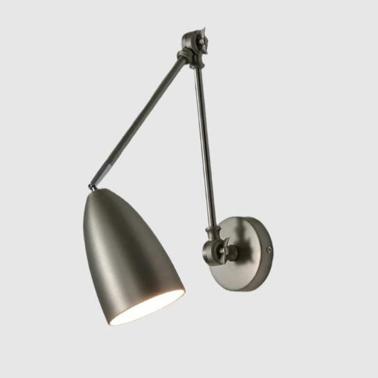 Danish Wall Lamp | Brushed Metal - JUGLANA