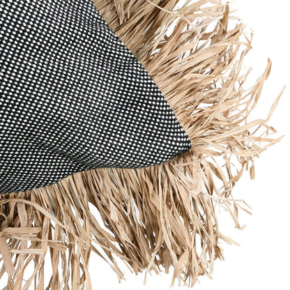 La Funda De Cojín Cotton Bonita - Negro Natural - 60x60