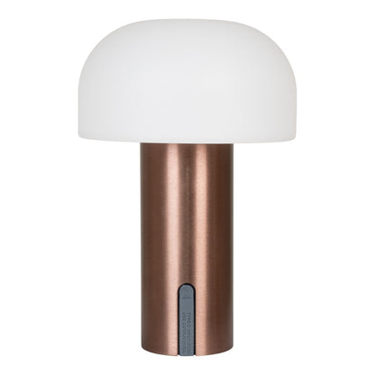 LED Table Lamp - Rechargeable White & Copper Soham