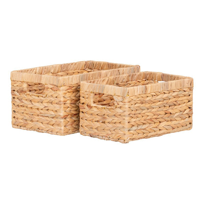 Passo Baskets - Natural, Water Hyacinth, Set of 2