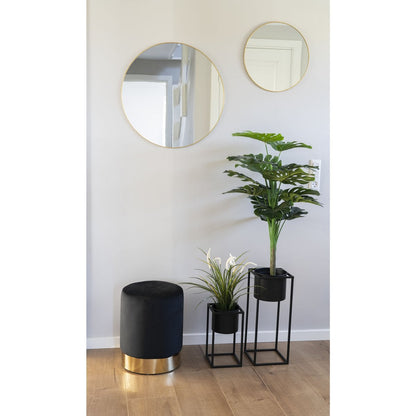 Marla Flowerpots - Black, Steel - Set of 2
