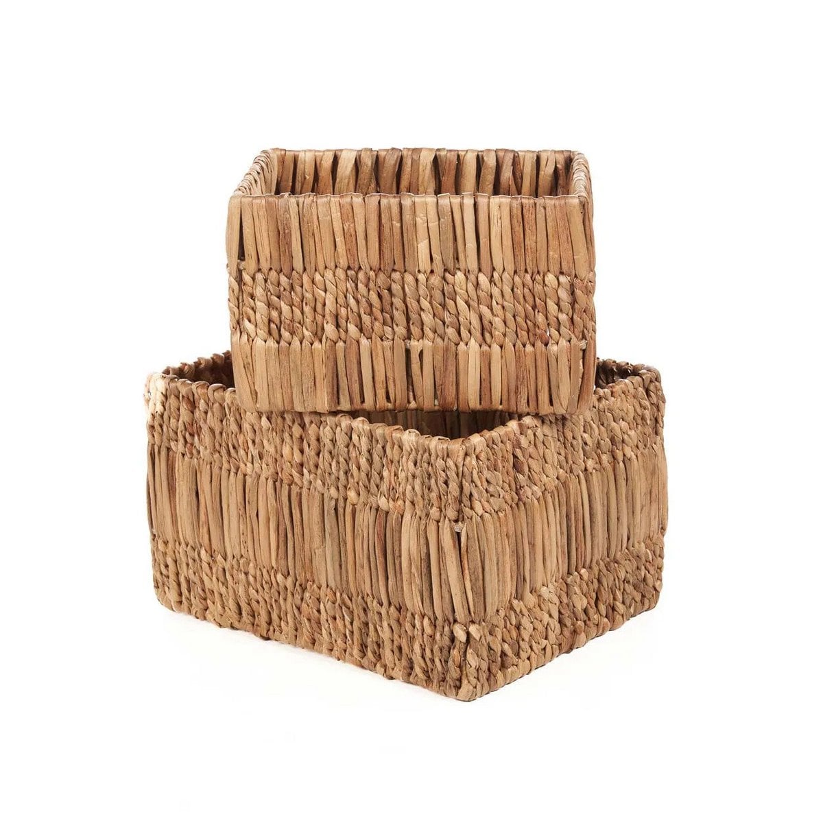 Banana Leaf Storage Basket - Natural Woven Basket - Small