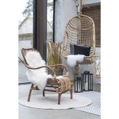 Menorca Rug - Sand, 100% Recycled PET, Ø120 cm