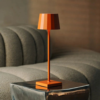 Combi Set Professional | 8 x Wouter Blossom Orange Rechargeable Table Lamps & 1 x Central Station Charging Station