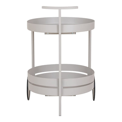 Beja Bar Trolley - Steel, Cool Grey - 40x49.5x61 cm