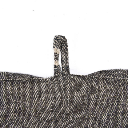 The Linen Dash Kitchen Towel - Natural Black - 50x70