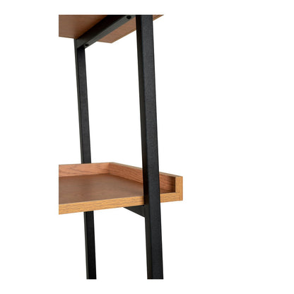 Sakai Book Case - Ash, Steel/Wood, 80x35x185 cm