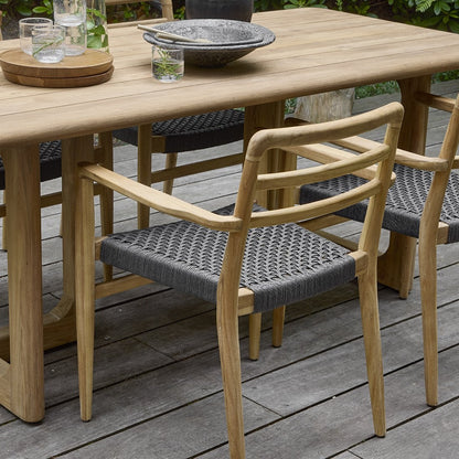 Sillón de teca Verano para jardín - Negro