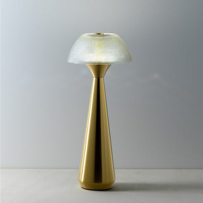 LED Table Lamp - Brass Finish, Dimmable Ambient Lighting