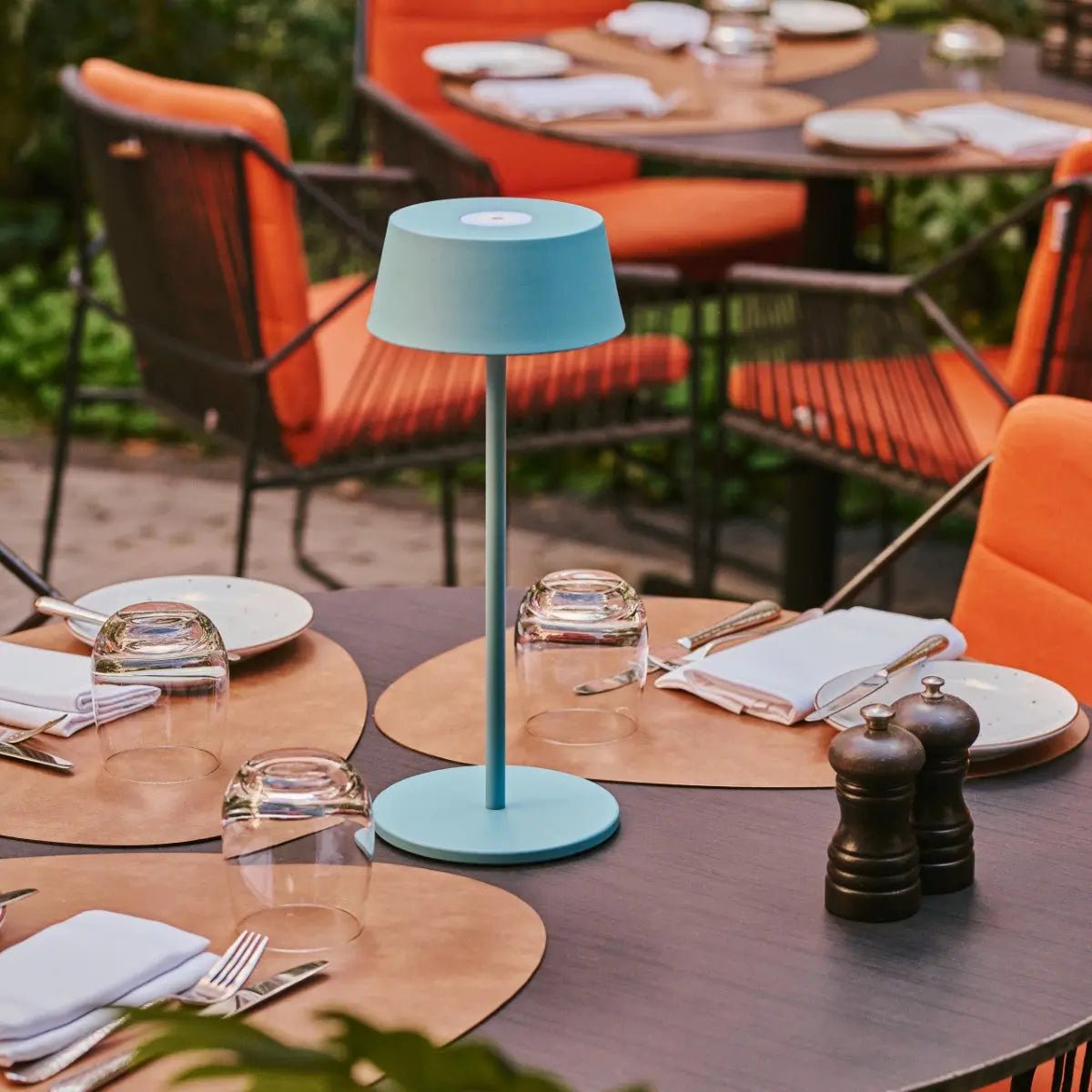 Hugo Amsterdams Blue Rechargeable Table Lamp | Dimmable, Stylish & Cordless
