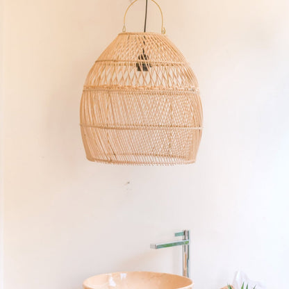Lampe en raphia | Abattant SEMINYAK
