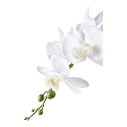 Artificial Orchid – Green & White Faux Floral Elegance, 49cm