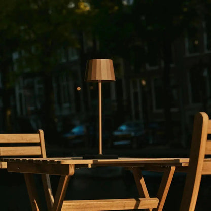 Combi Set Professional | 8 x Wouter Mocha Brown Rechargeable Table Lamps & 1 x Central StationCharging Station