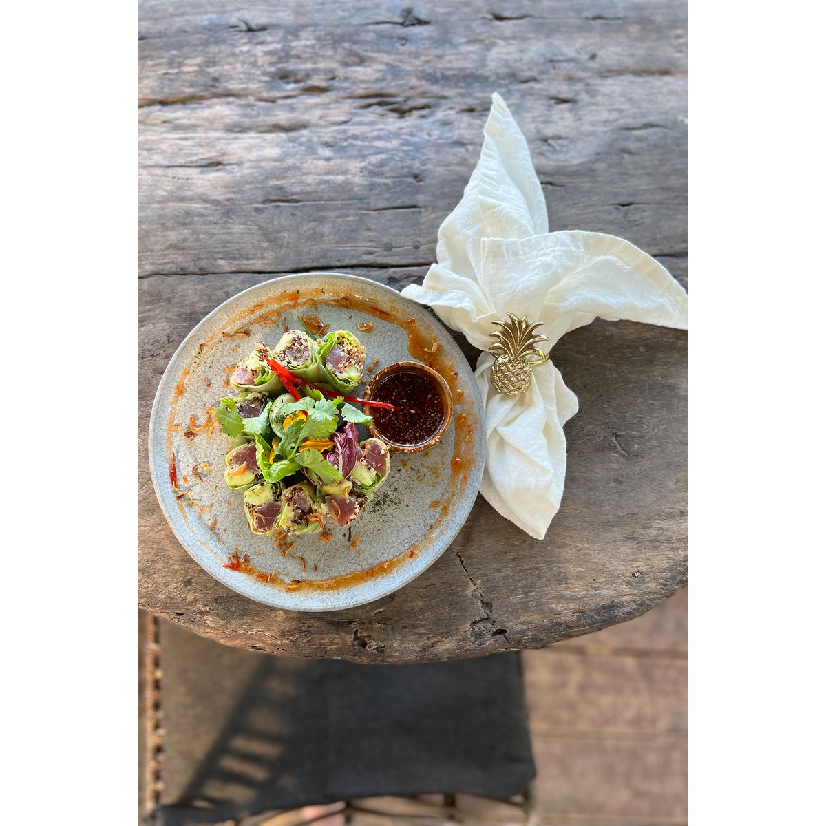 Linen Napkin - Soft White Handcrafted Cloth for Dining, 45x45 cm