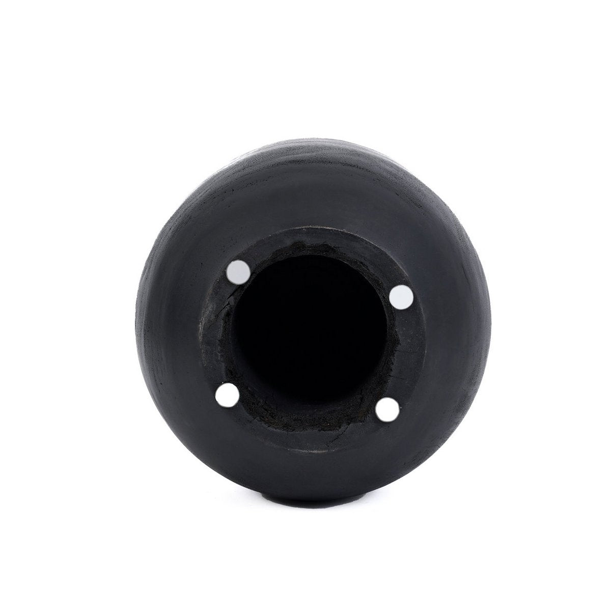 Suar Wood Stool - Black Accent Stool for Modern Interiors