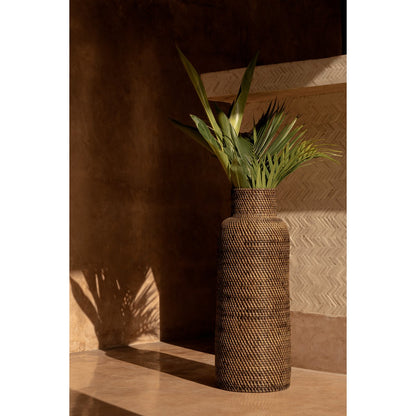Rattan Umbrella Basket Colonial Style - Natural Brown