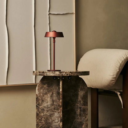 Bronze USB Rechargeable Table Lamp – Minimalist Dimmable Bedside Light