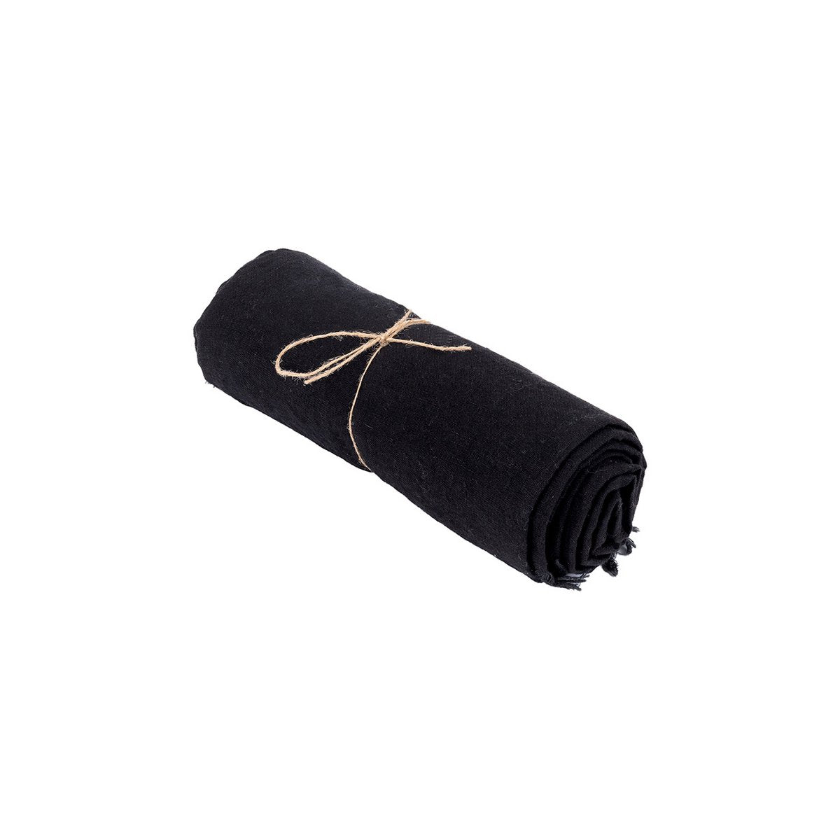 Linen Tablecloth Black - Square 150x150