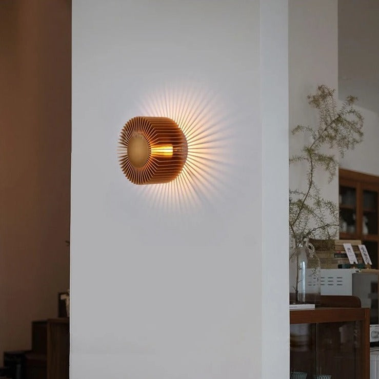 Zon Wandlamp | Vol metaal