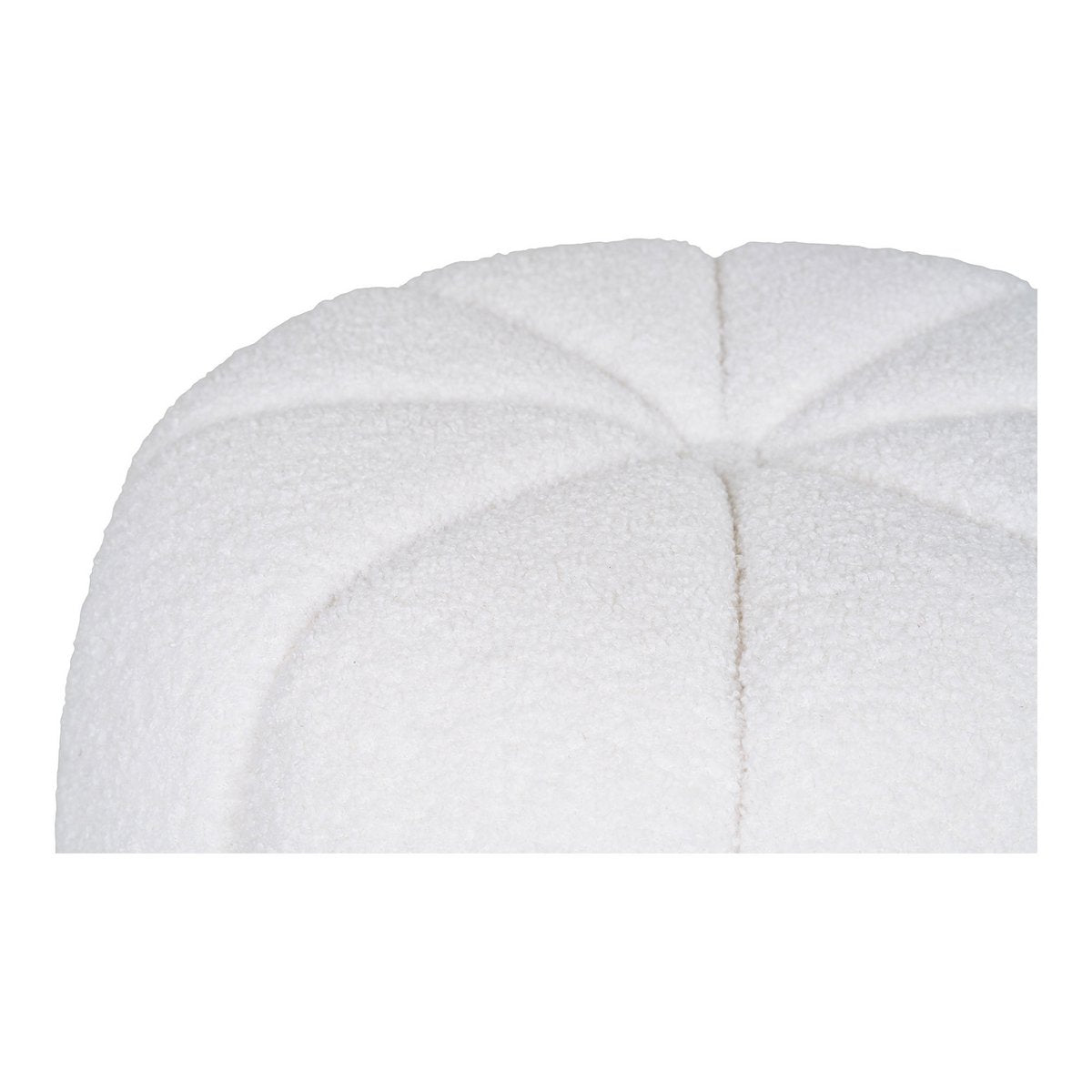 Round Paisley Pouf – Decorative Ottoman Footstool, 48x38 cm