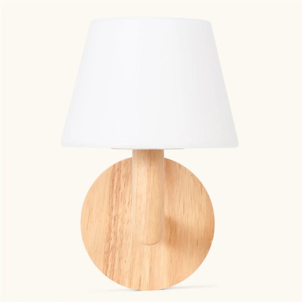 Ted Light Brown Wooden Rechargeable Wall Lamp | Cordless & Dimmable Lighting