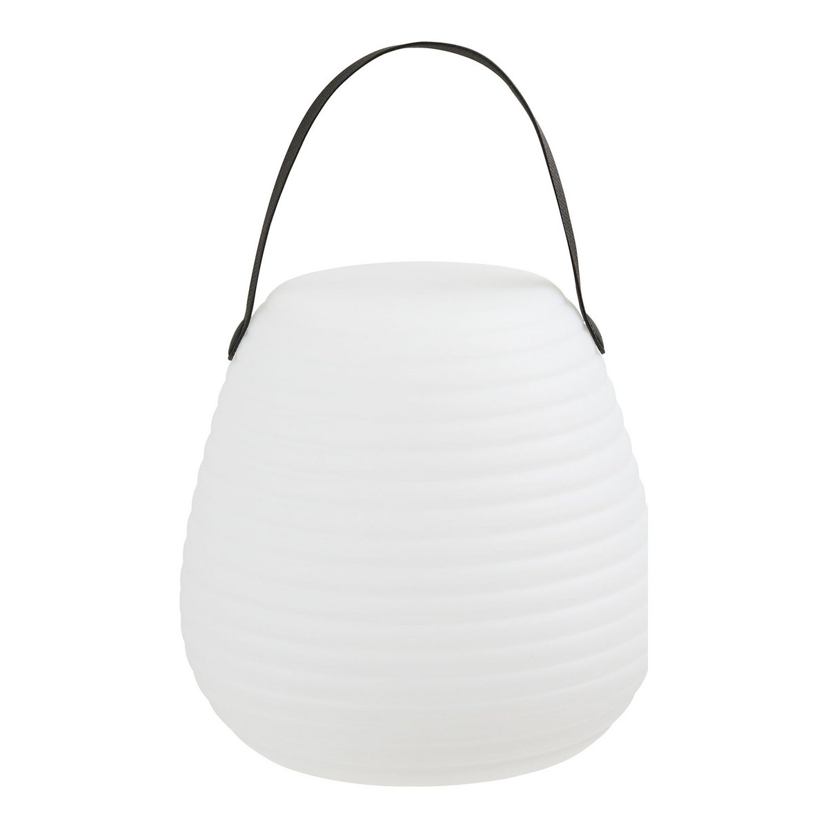 LED Table Lamp - Rechargeable White Derry Lamp, 21cm