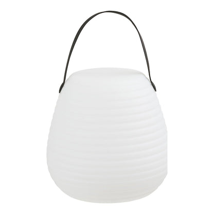 LED Table Lamp - Rechargeable White Derry Lamp, 21cm