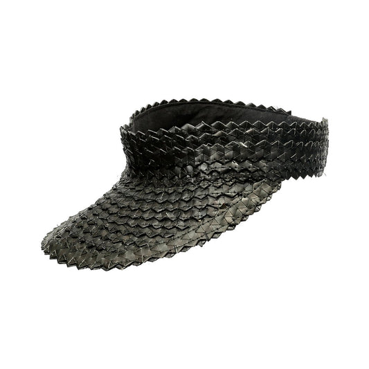 Bamboo Sunshade Hat - Hand-Woven Black Bali Style