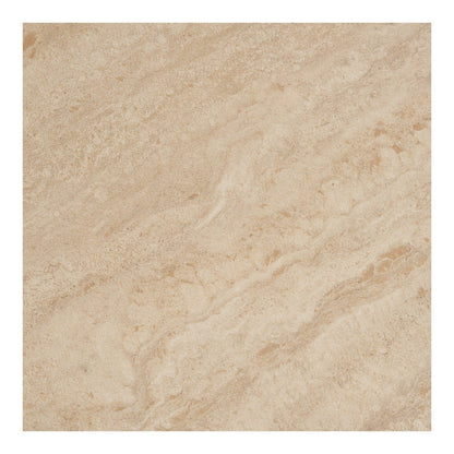 Annecy Side table, ceramic table top/steel, travertine/sand, ø50x56 cm