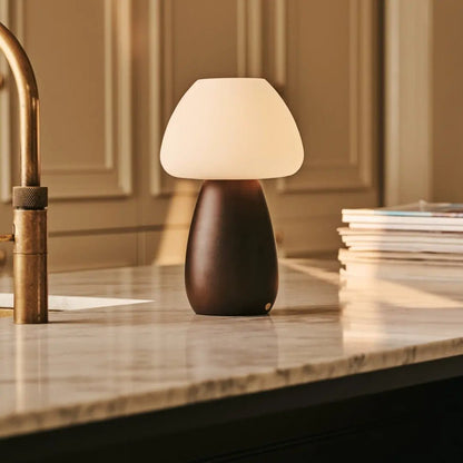 Bear Dark Brown Rechargeable Lamp | Cordless, Dimmable & Up to 100 Hours of Battery Life