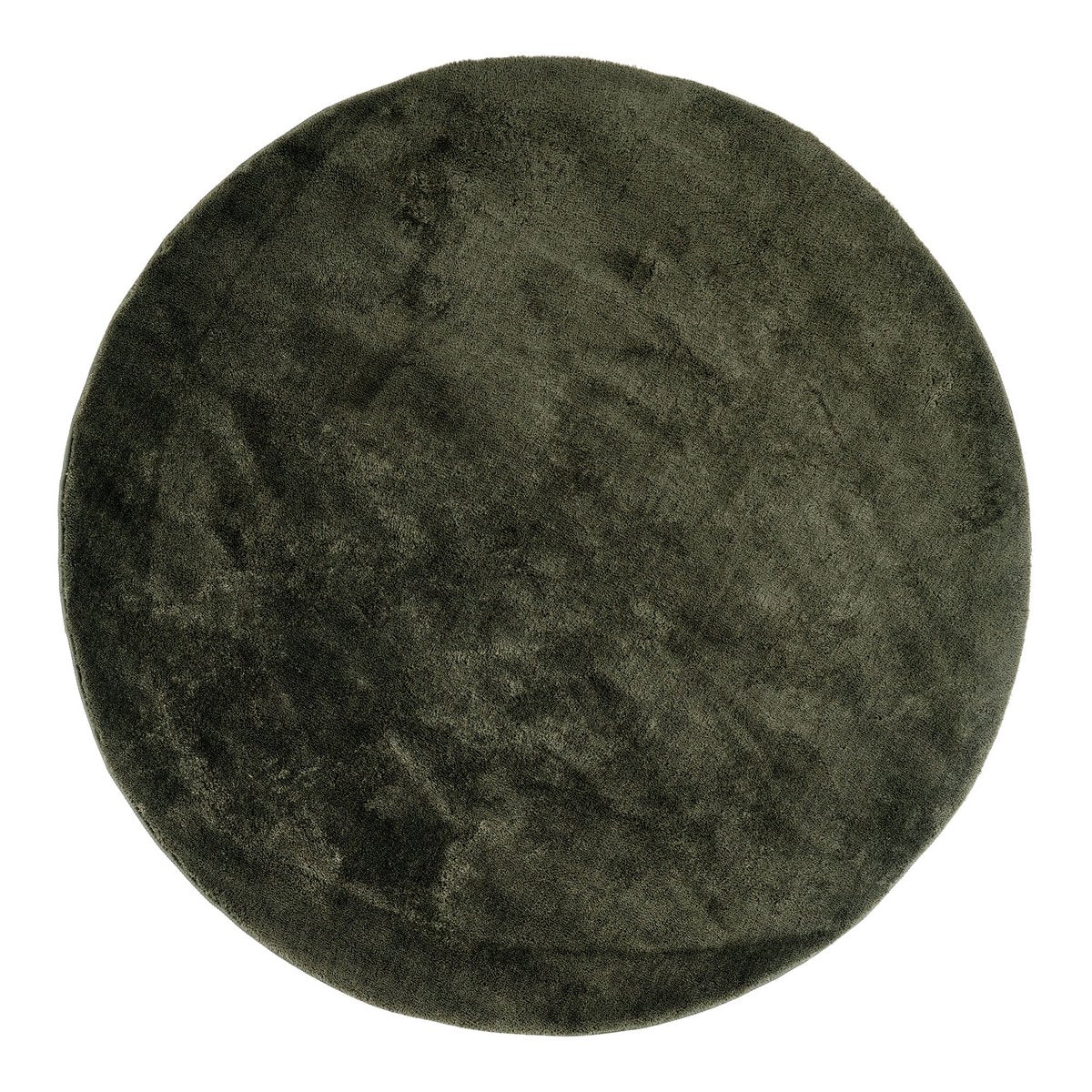 Polyester Area Rug - Green Round Rug, 160cm