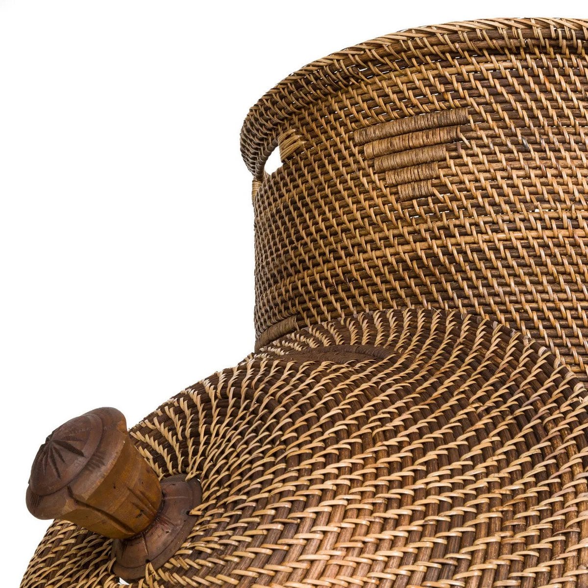 Rattan Laundry Basket XL – Colonial Style – Natural Brown